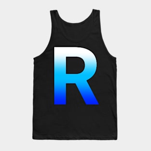 Blue Letter R Tank Top